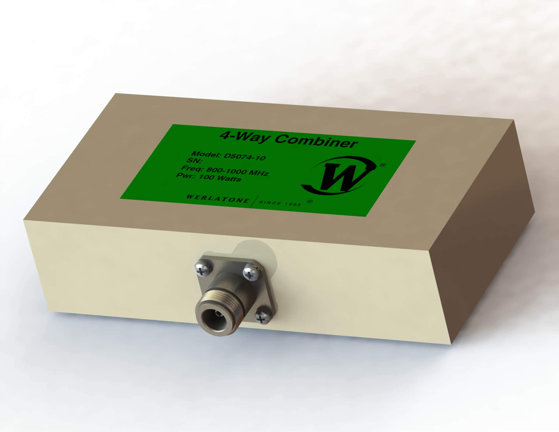 RF Combiner - Model D5074 - 4-Way Combiner/Divider