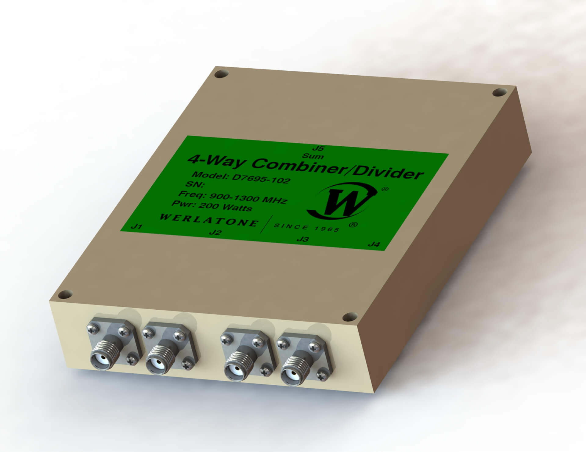 RF Combiner - Model D7695 - 4-Way Combiner/Divider